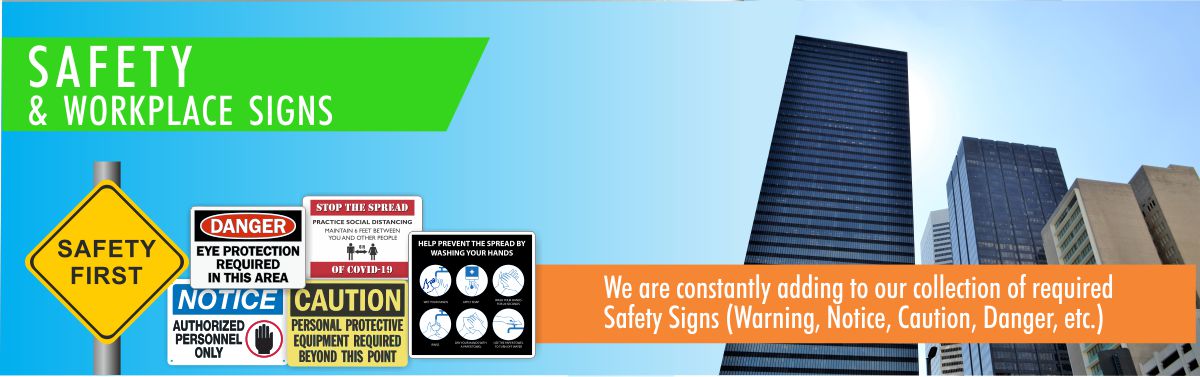 safety signs for OSHA and ANSI
